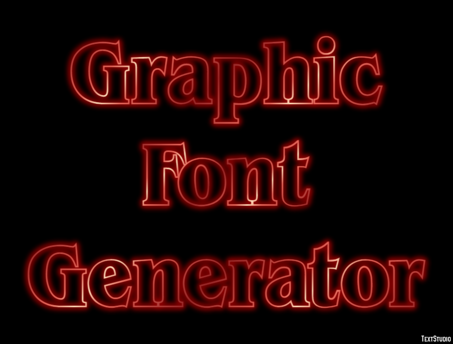 Graphic Font Generator Efekt tekstowy