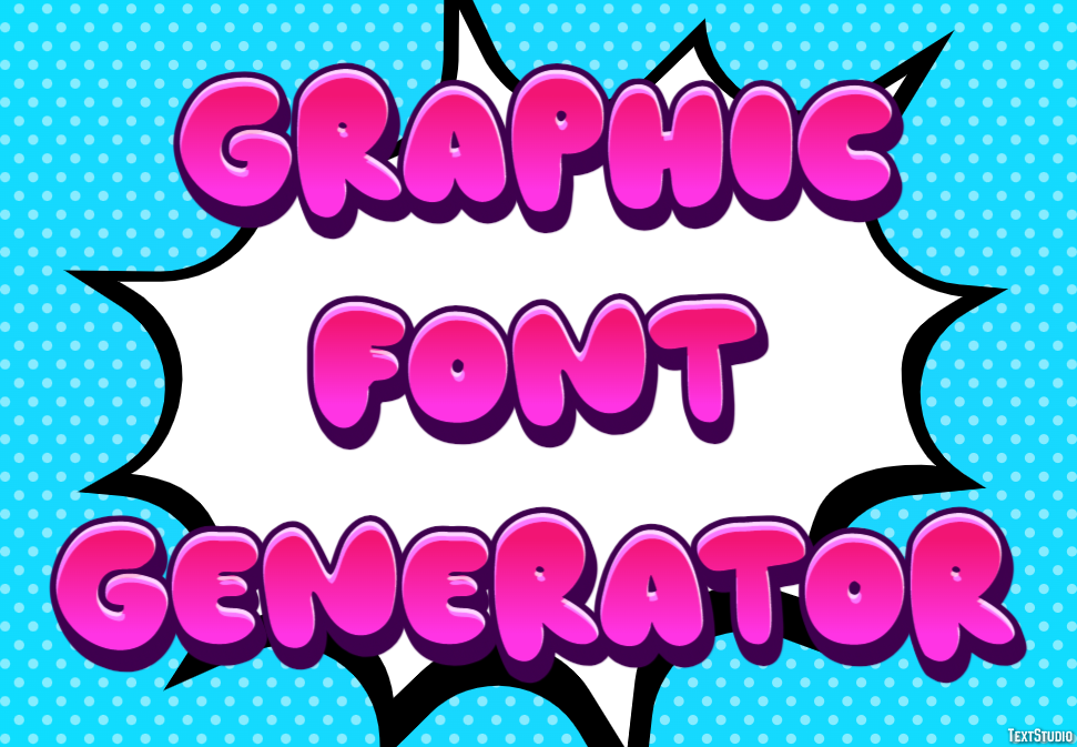 Graphic Font Generator Efekt tekstowy