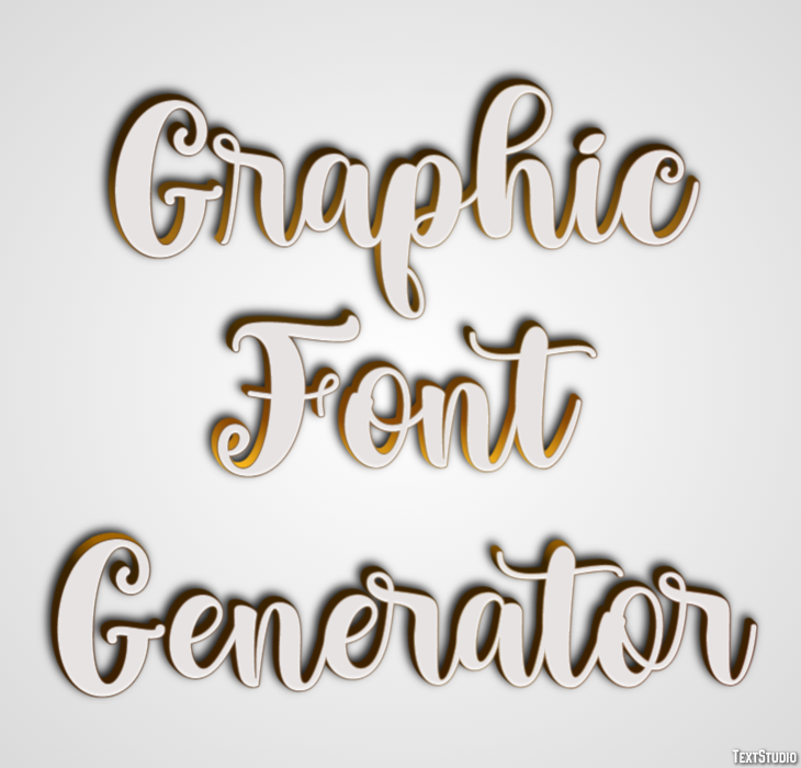 Graphic Font Generator Effetto testo