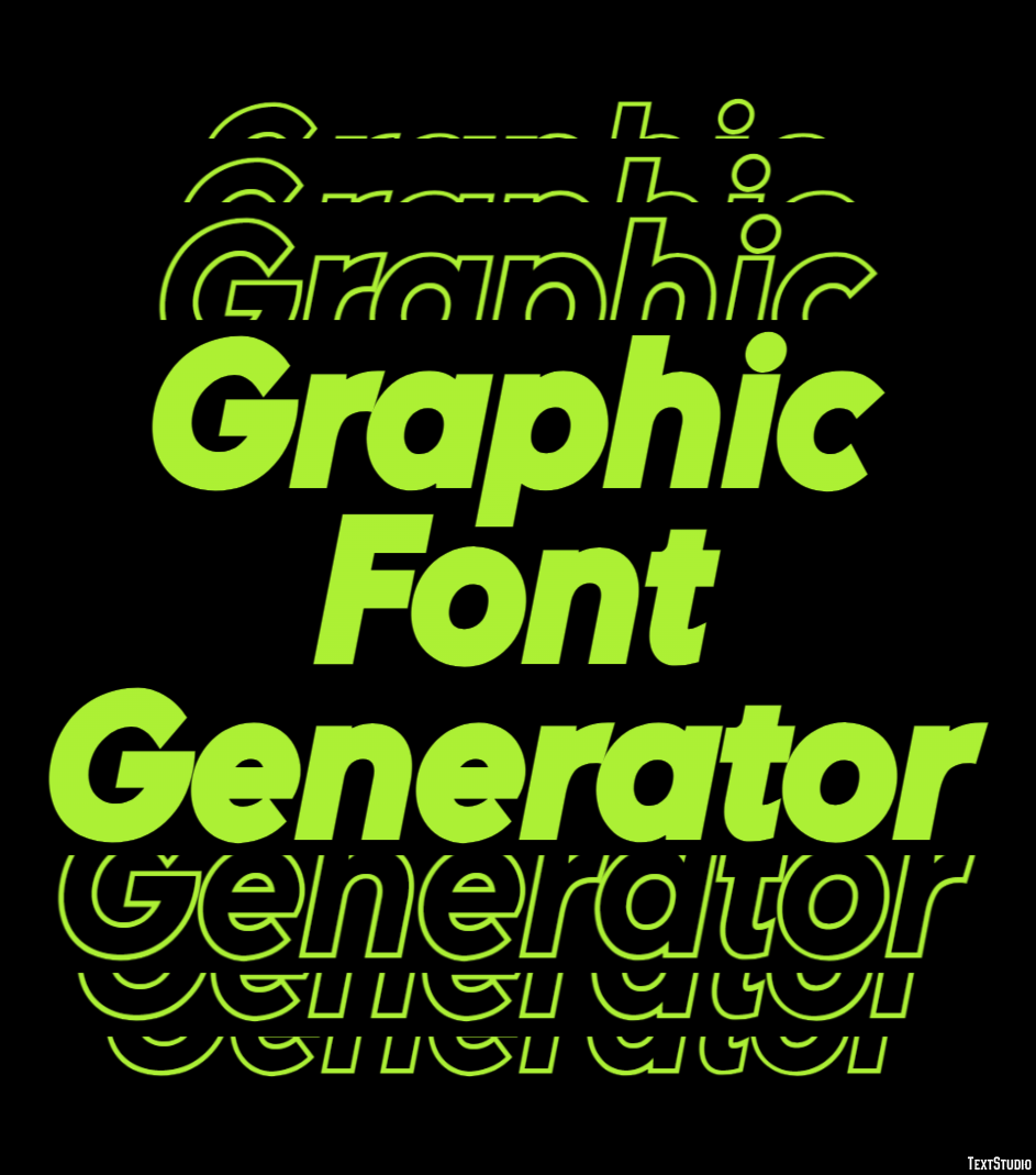 Graphic Font Generator Efekt tekstowy