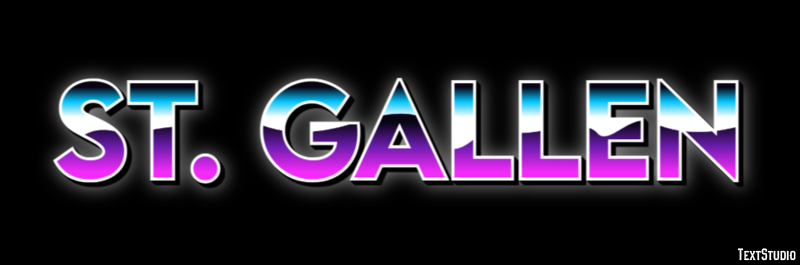 St. Gallen テキスト効果