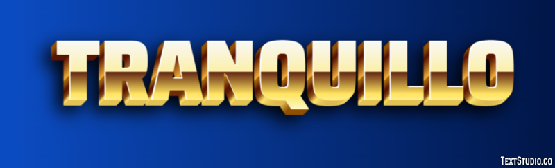 Tranquillo Text Effect