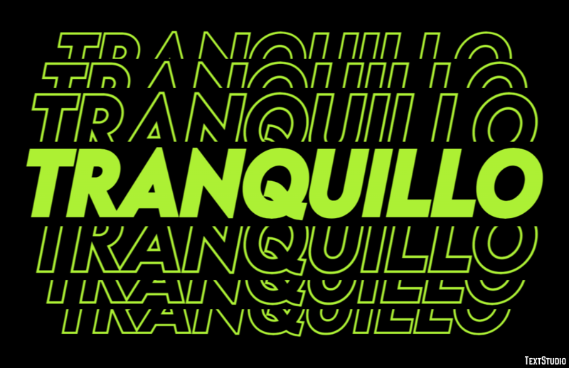 Tranquillo Texteffekt