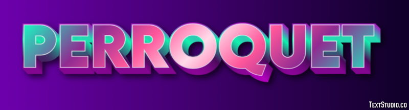 Perroquet Effet de Texte
