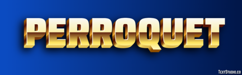 Perroquet Texteffekt