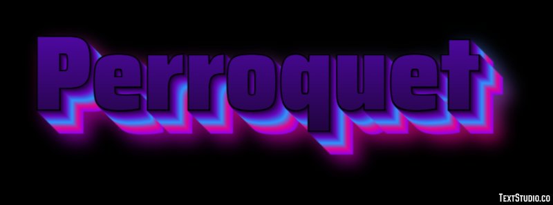 Perroquet Texteffekt