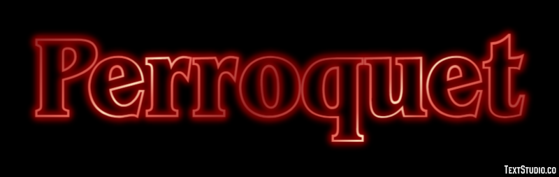 Perroquet Texteffekt