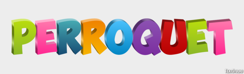 Perroquet Effet de Texte