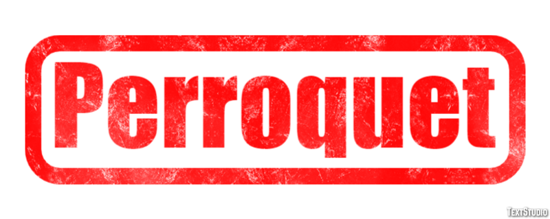 Perroquet Texteffekt