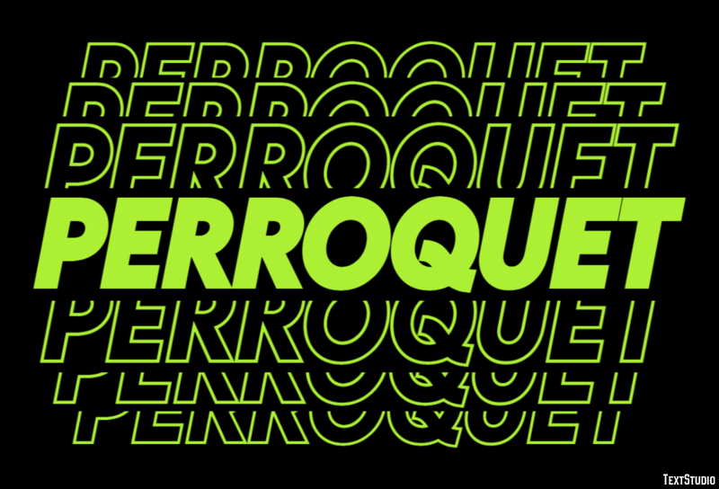 Perroquet Effet de Texte