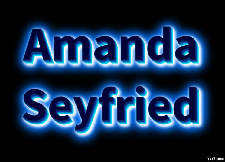 Amanda Seyfried Efeito de texto