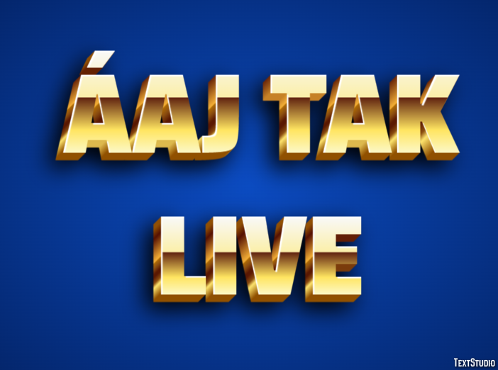 Áaj Tak Live Texteffekt