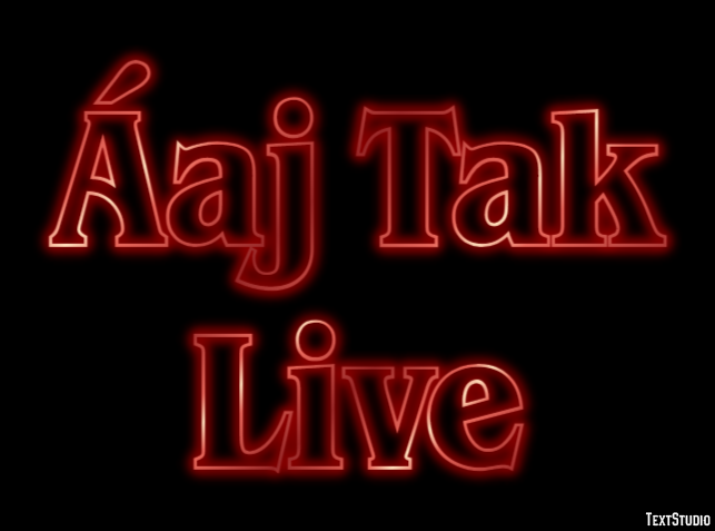 Áaj Tak Live Texteffekt