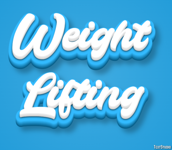 Weight Lifting Text Effect