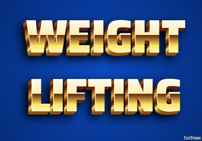 Weight Lifting Text Effect