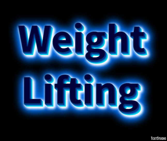 Weight Lifting Text Effect