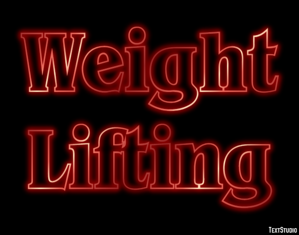 Weight Lifting Text Effect