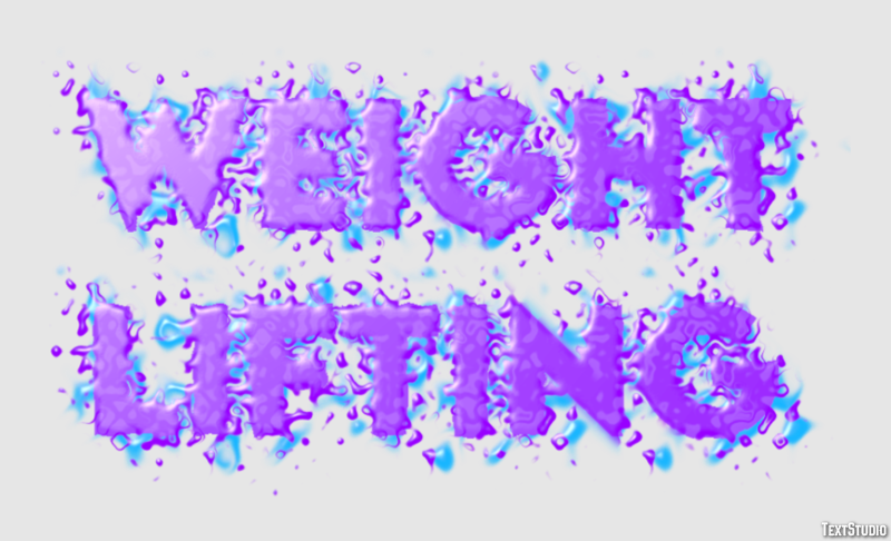 Weight Lifting Text Effect