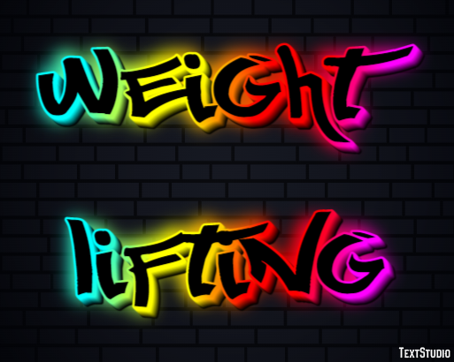 Weight Lifting Text Effect
