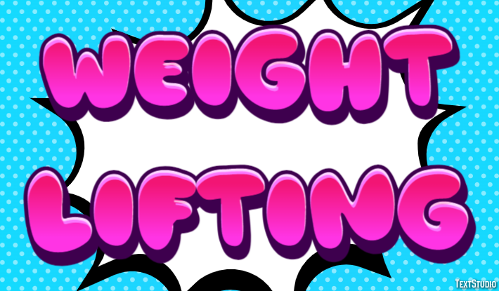 Weight Lifting Text Effect