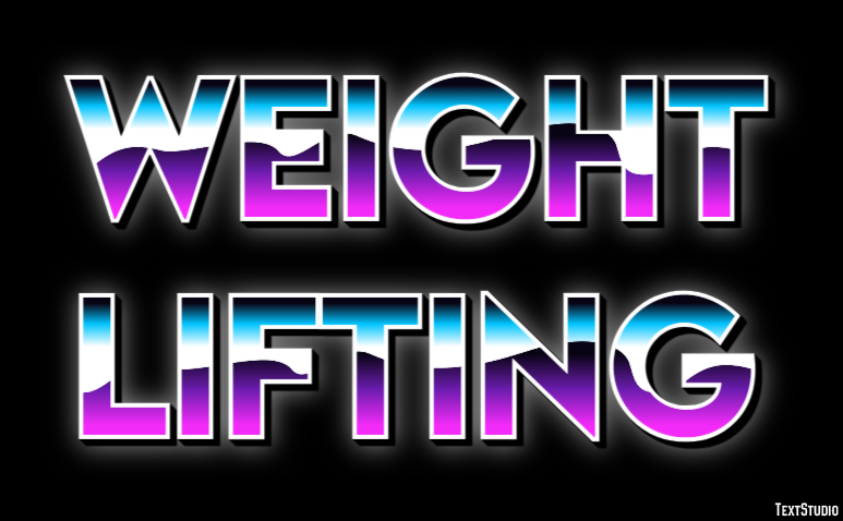 Weight Lifting Text Effect