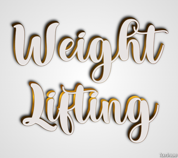 Weight Lifting Text Effect