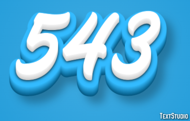 543 Эффект текста