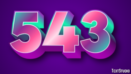 543 Эффект текста