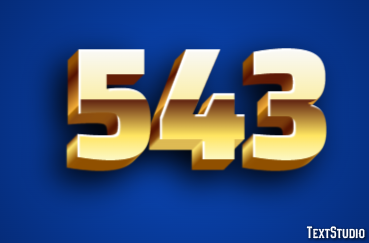 543 Эффект текста