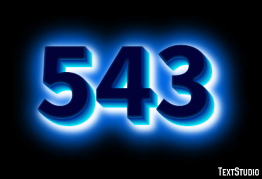 543 Эффект текста