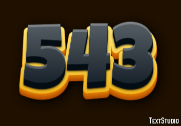 543 Эффект текста