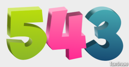 543 Эффект текста