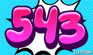 543 Эффект текста