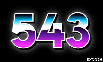 543 Эффект текста