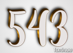 543 Эффект текста