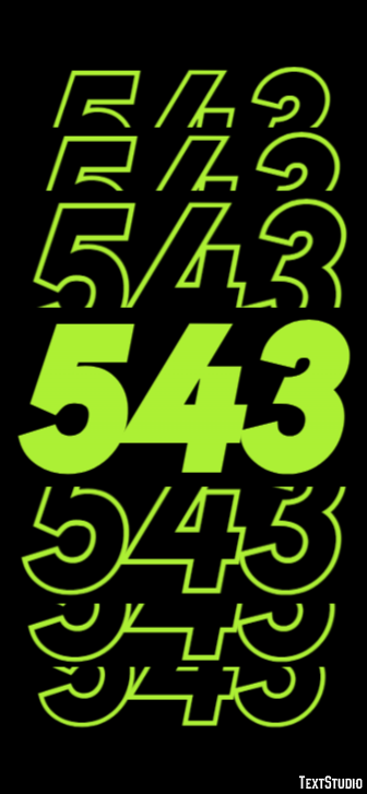 543 Эффект текста