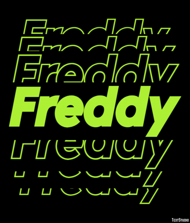 Freddy Efeito do texto