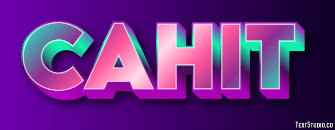 Cahit Efeito de texto