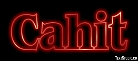 Cahit Efeito de texto