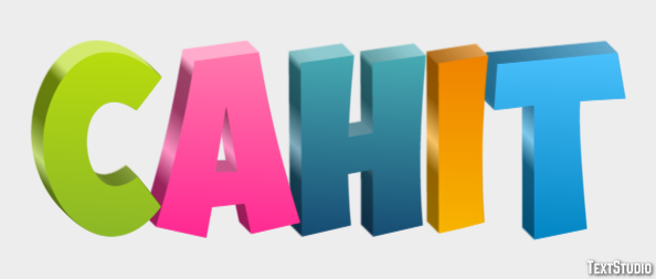 Cahit Efeito de texto