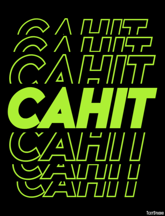 Cahit Efeito de texto