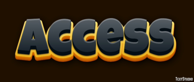 Access テキスト効果