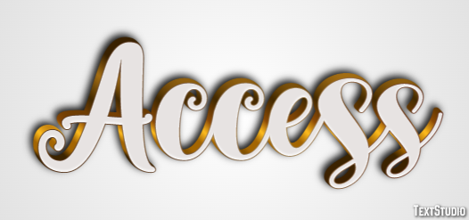 Access テキスト効果