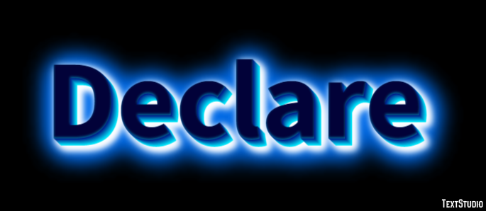 Declare Text Effect