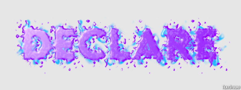 Declare Text Effect