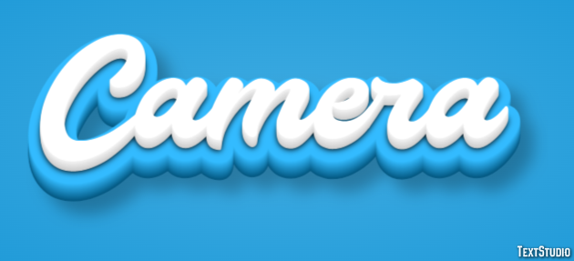 Camera Text Effect