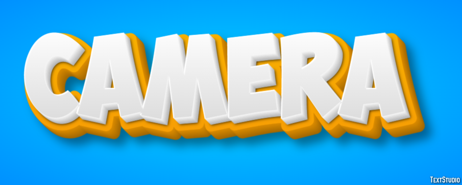 Camera Text effect