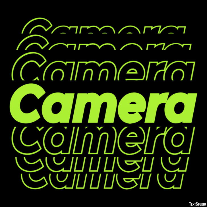 Camera Text Effect