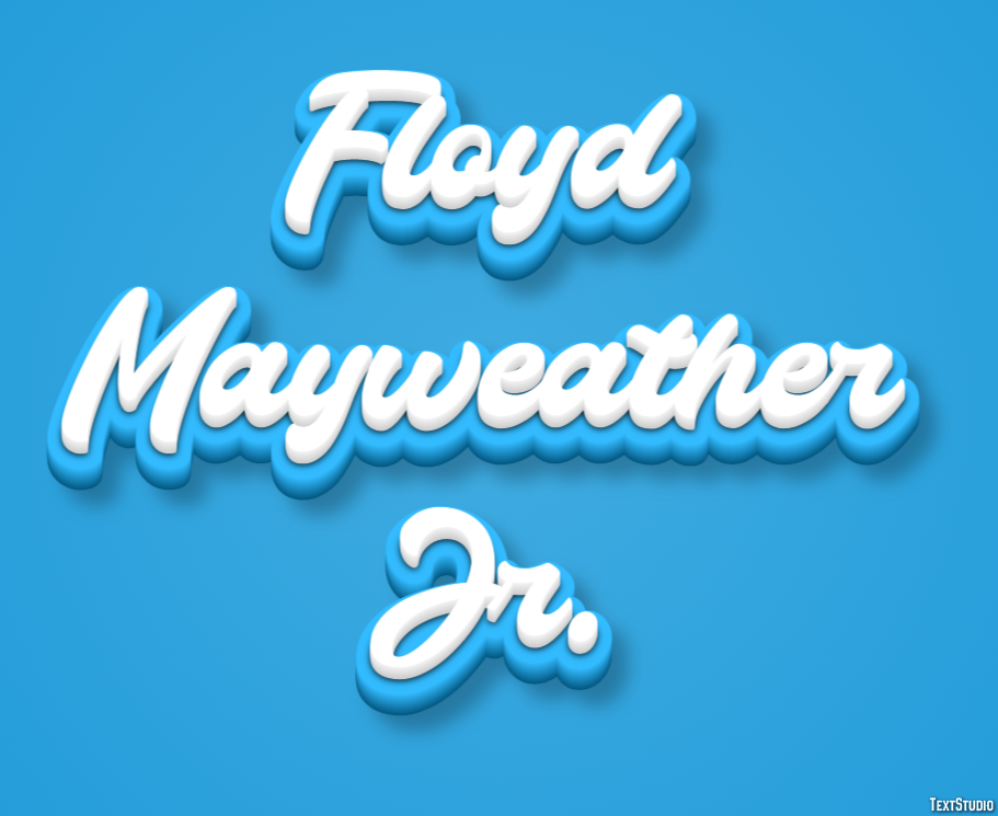 Floyd Mayweather Jr. Efeito de texto