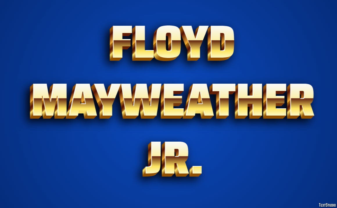 Floyd Mayweather Jr. Text Effect